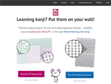 Tablet Screenshot of kanjiposter.com